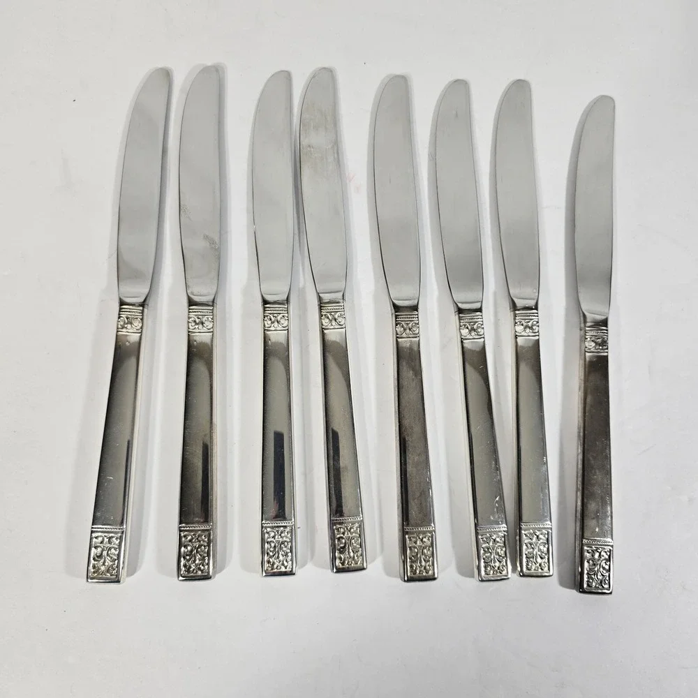 Lot Of 8 Wallace Eps Knives Stainless Steel